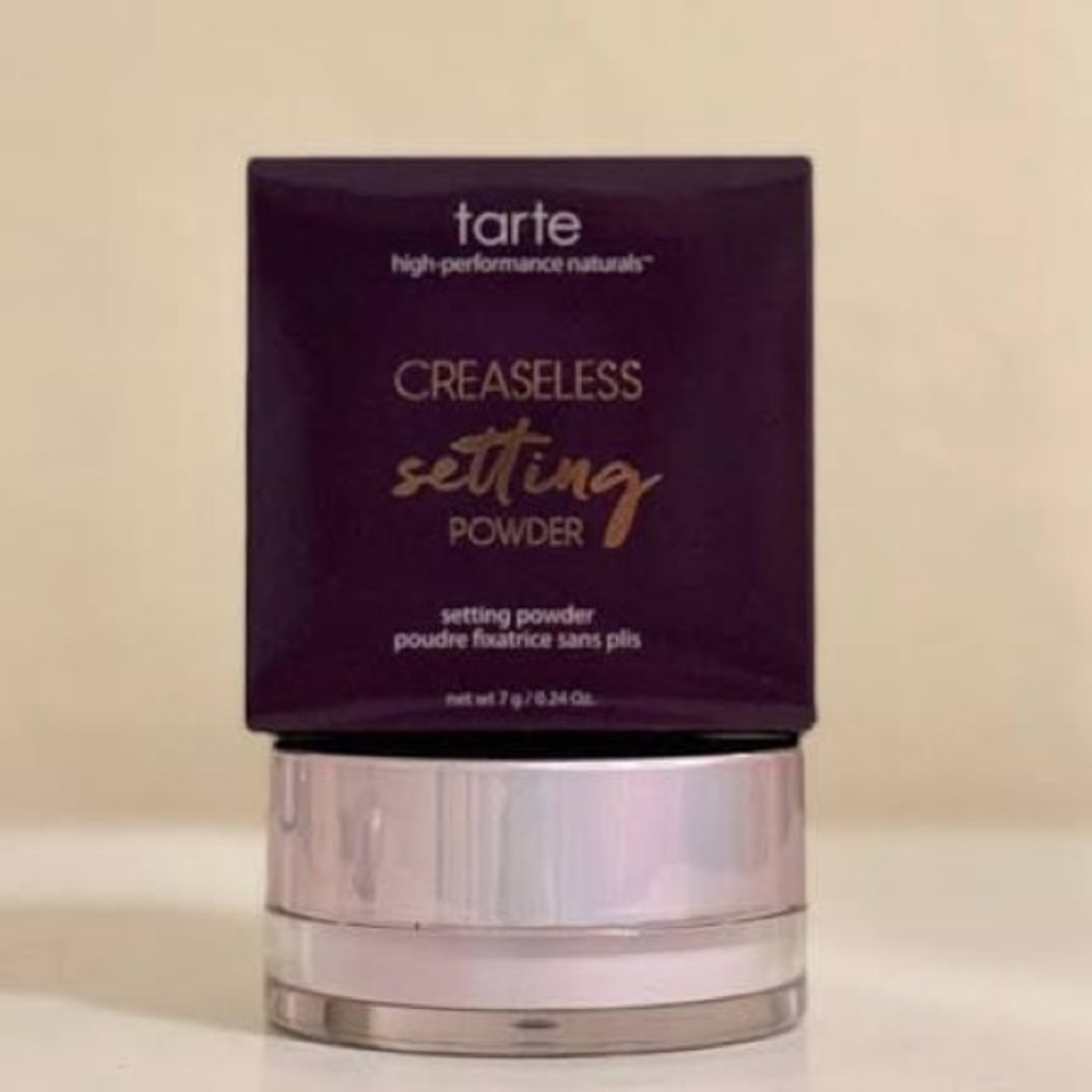 ✨ TARTE Creaseless Setting Powder – Pink — Brand New in Box ✨